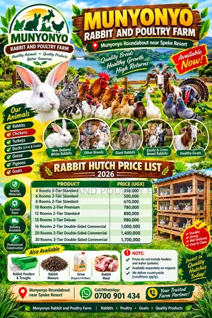 Rabbit Cages Available in Munyonyo (Used New) Prices Depend on Size