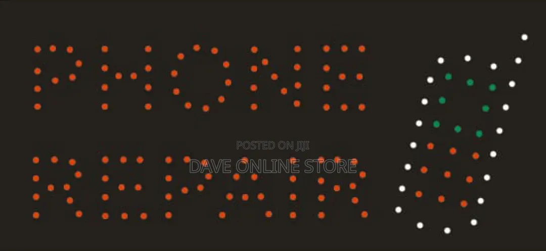 LED Sign That Reads "PHONE REPAIR"