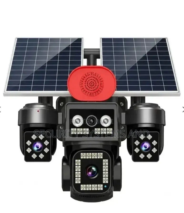 4 Lens Solar Smart Camera -AOV With Night Vision, Motion Sensor