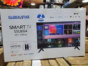 Globalstar 55 Inches TV With 2 Remotes and 2 Years Warranty