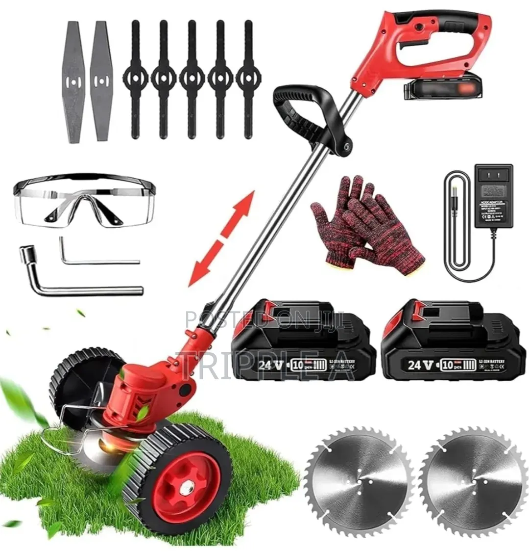 3 in 1 Electric Cordless Lawn Mower and Grass Trimmer