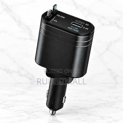 Aldeepo Pro 4-in-1 PD 25W Car Charger ~ (Model: PRO-CPD118)