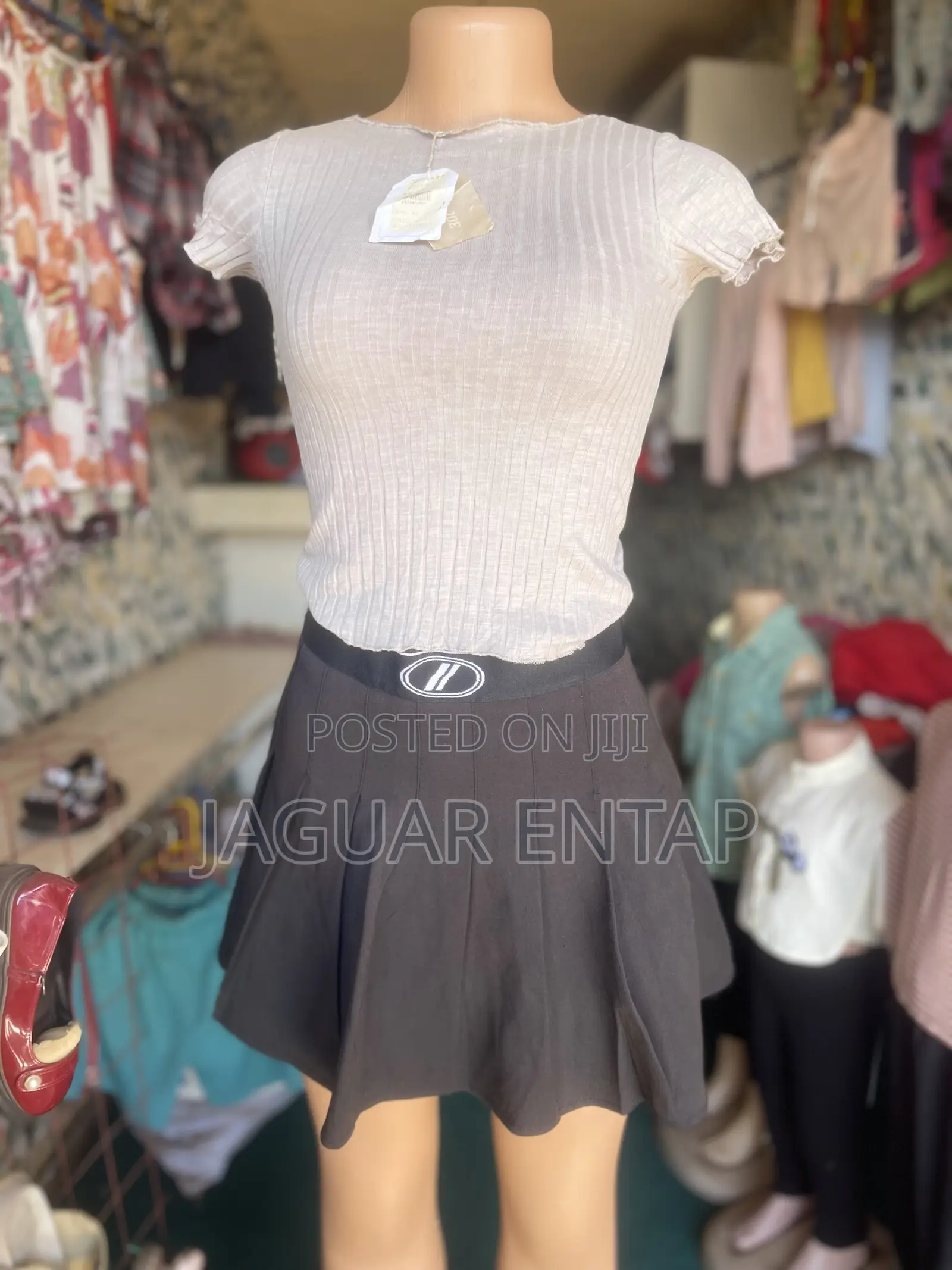 Tennis Pleated Skirt + Crop Top Set - Used - Size S
