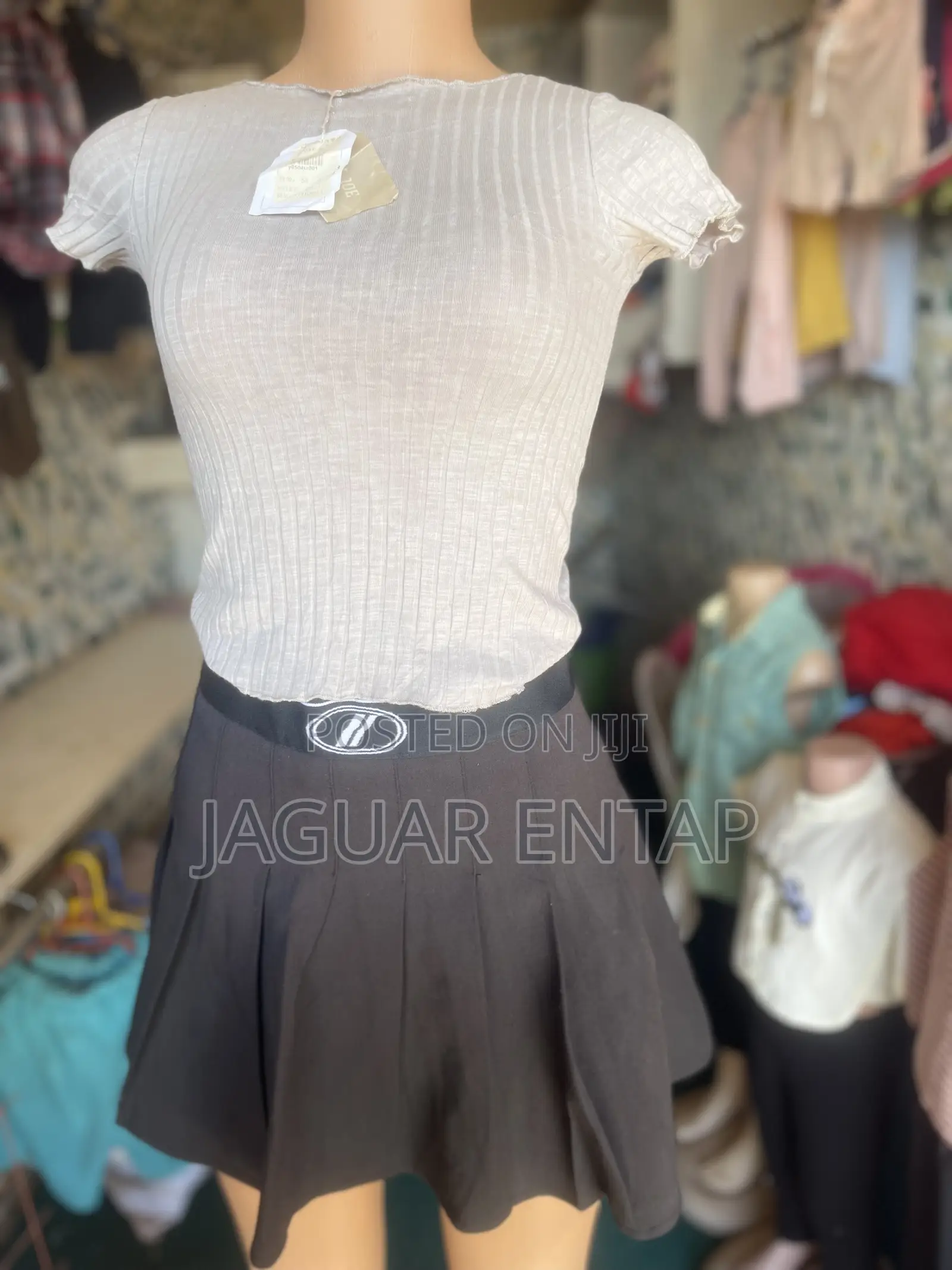 Tennis Pleated Skirt + Crop Top Set - Used - Size S