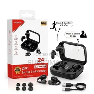 Aldeepo AD-TW105 2-in-1 Wireless Earbuds