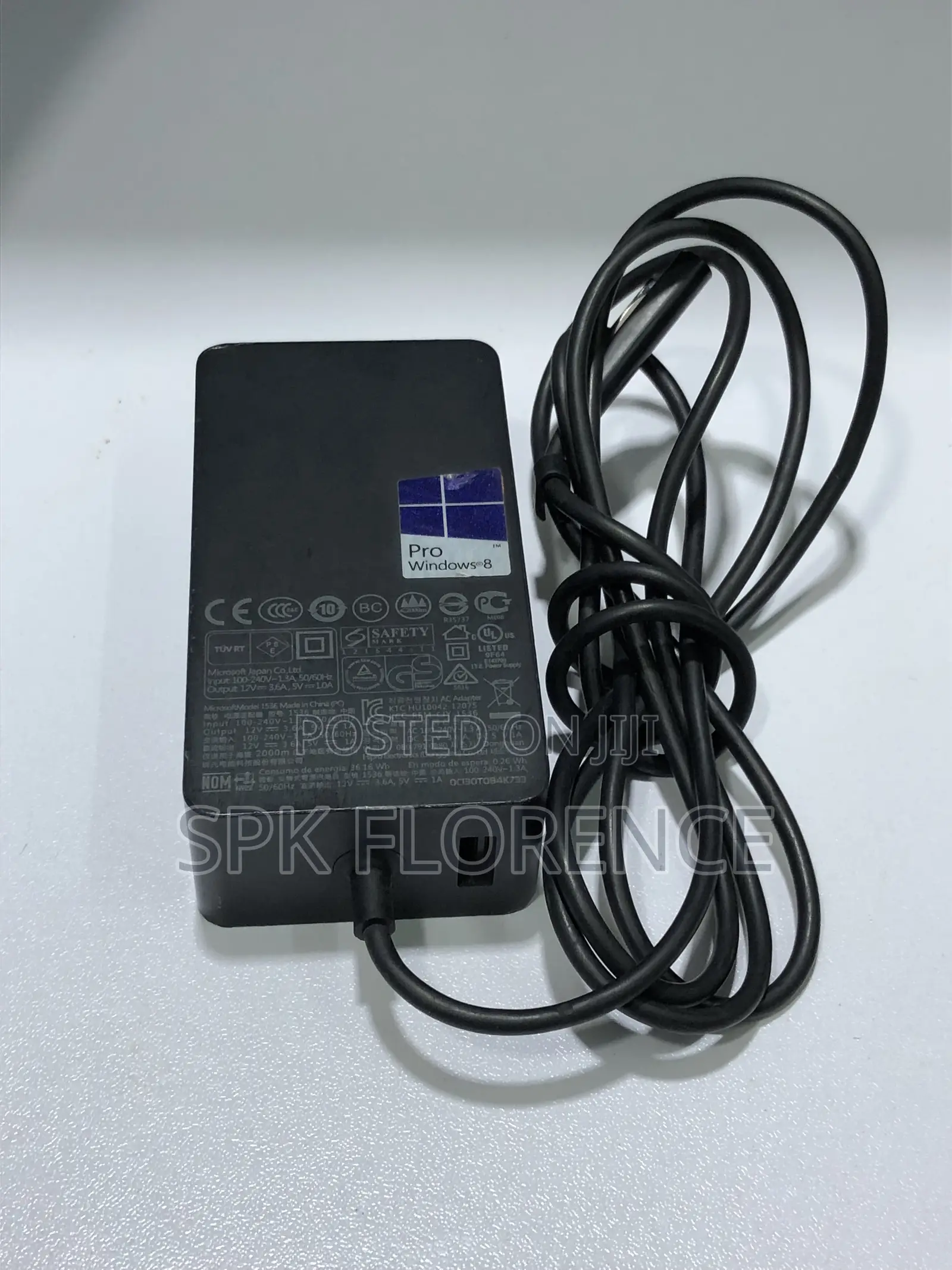 Microsoft Surface Pro AC Power Adapter (Model 1536).