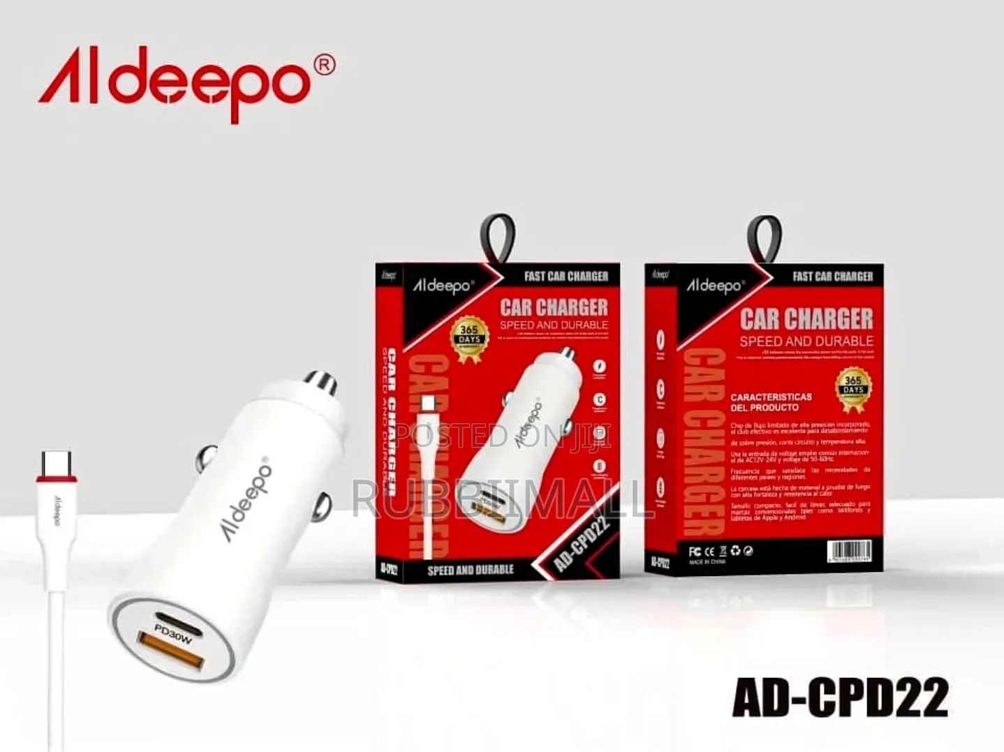 Fast Car Charger ~ Alideepo AD-CPD22