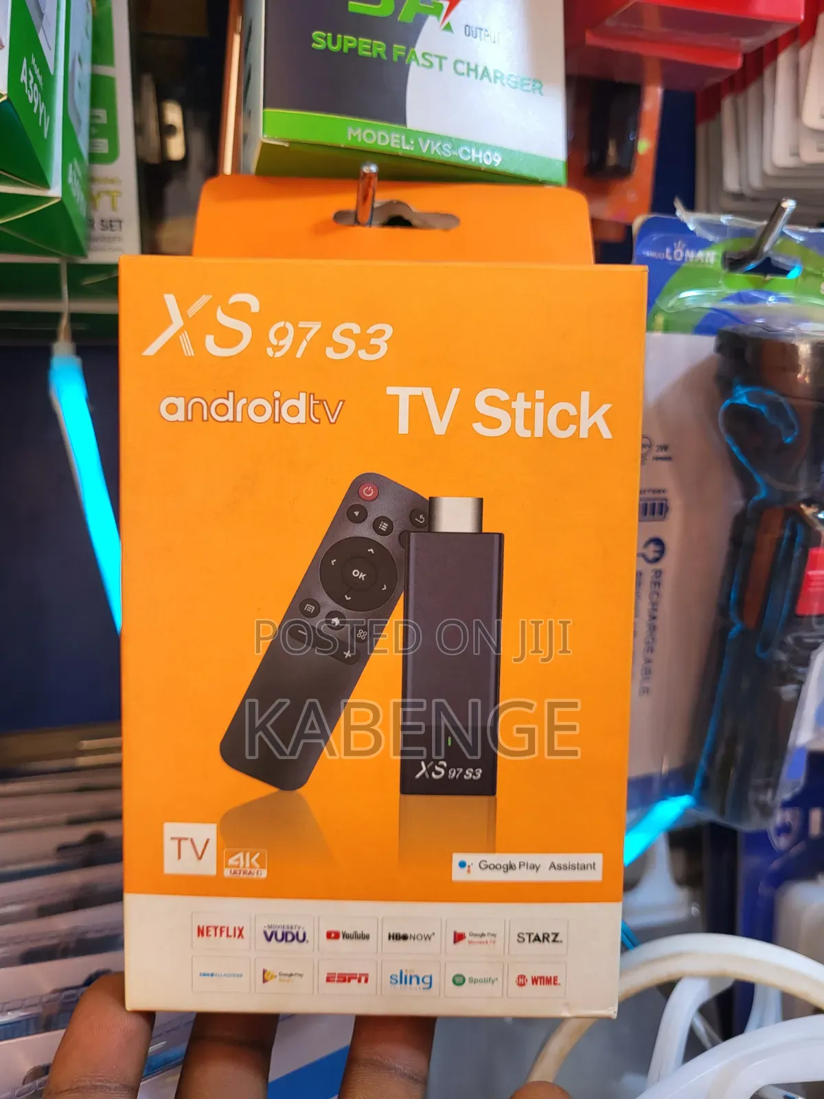 XS 97 S3 4K Ultra HD Android TV Stick With Voice Remote Control