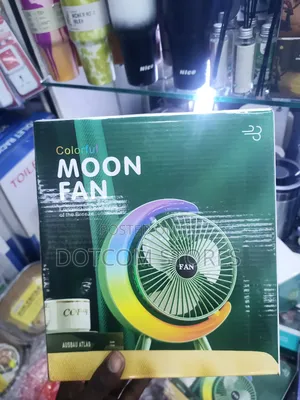 Desktop 5-Light Mini Fan With Led Lighting Rechargeable Fan