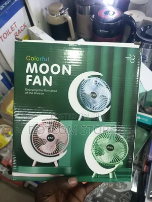 Desktop 5-Light Mini Fan With Led Lighting Rechargeable Fan