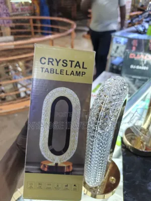 Crystal Table Lamp, USB-rechargeable LED Table Lamp With Touch Control