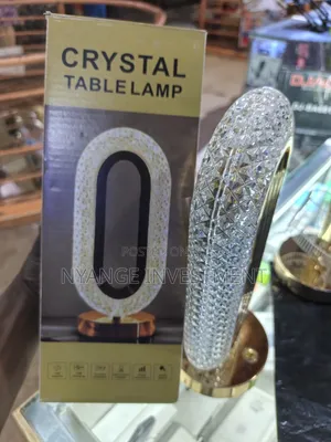 Crystal Table Lamp, USB-rechargeable LED Table Lamp With Touch Control