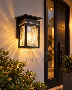Solar Garden Wall Lights 4 Designs Outdoor Waterproof Fence Lamps