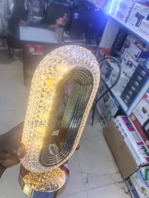 Crystal Table Lamp, USB-rechargeable LED Table Lamp With Touch Control