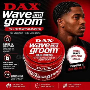 Dax Wave and Groom Hair Dress for Maximum Hold Light Shine 99G