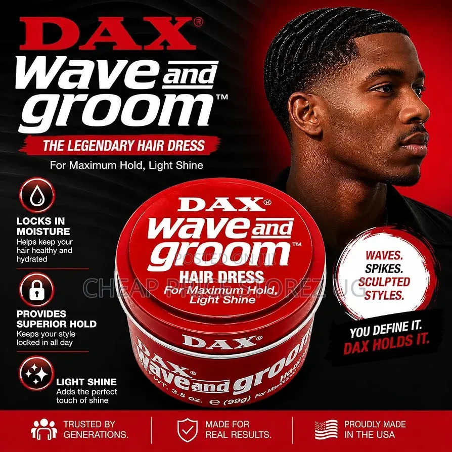 Dax Wave and Groom Hair Dress for Maximum Hold Light Shine 99G