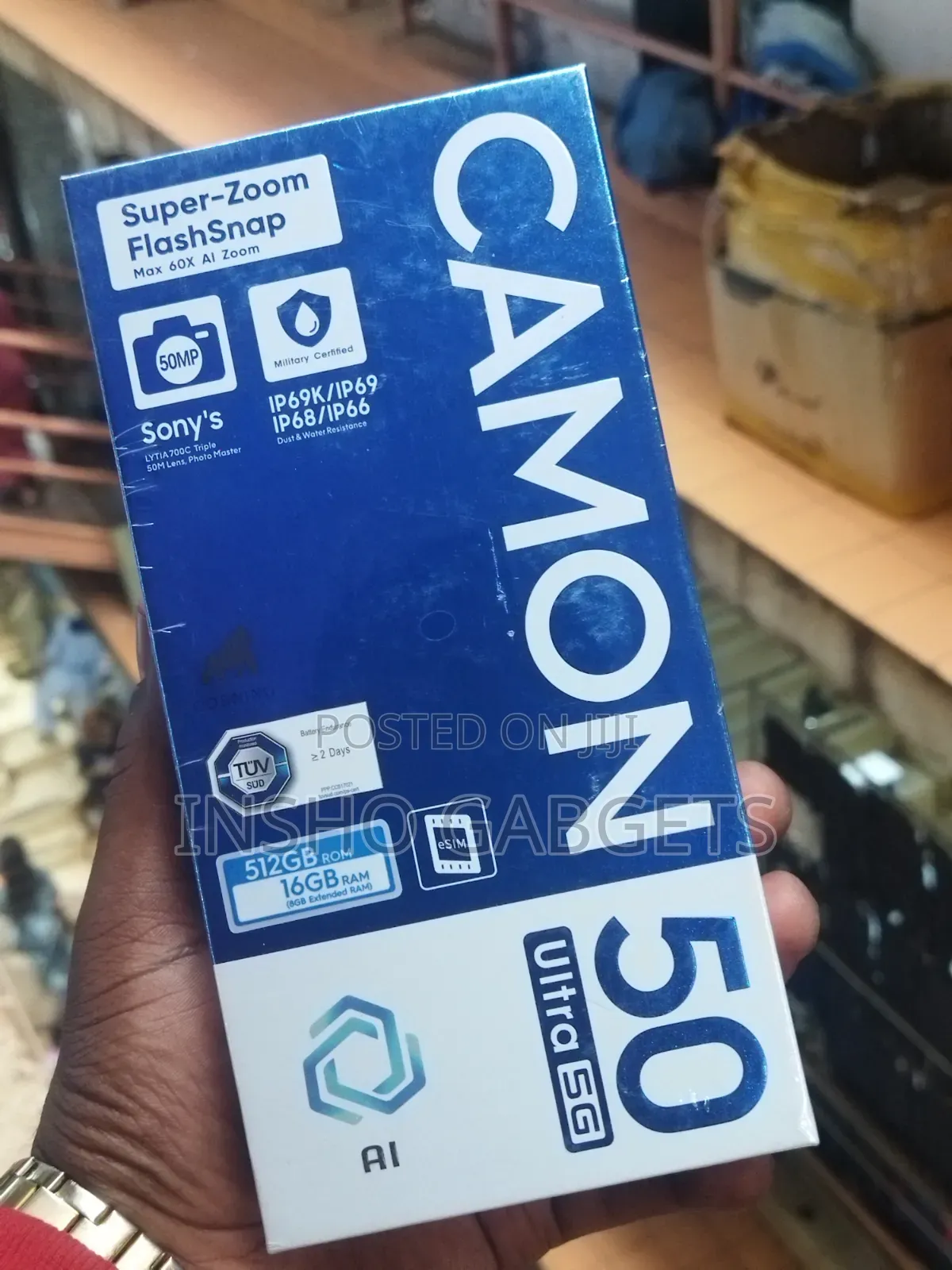 New Tecno Camon 50 Ultra 512 GB Black