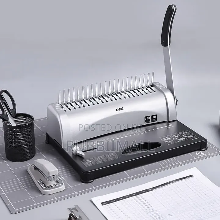 Comb Binding Machine 12 Sheets A4 Metal ~ E3870