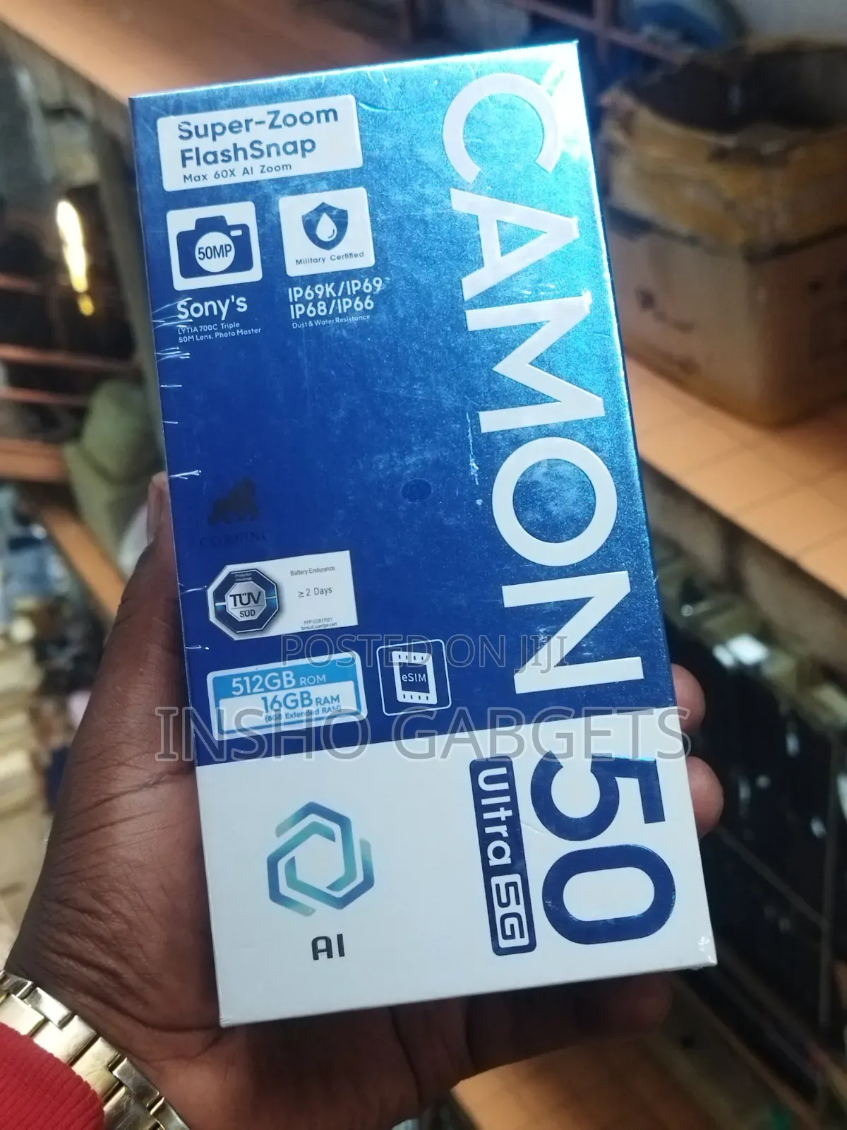 New Tecno Camon 50 Ultra 512 GB Blue