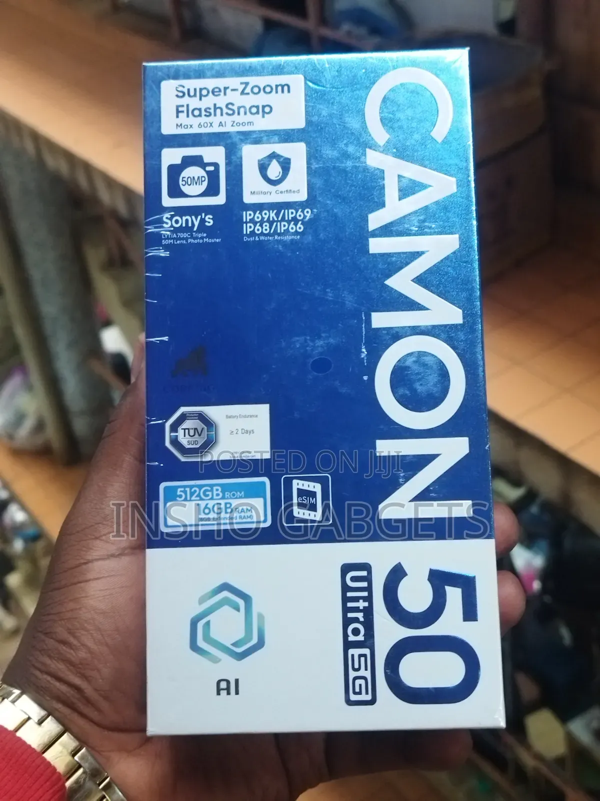 New Tecno Camon 50 Ultra 512 GB Blue