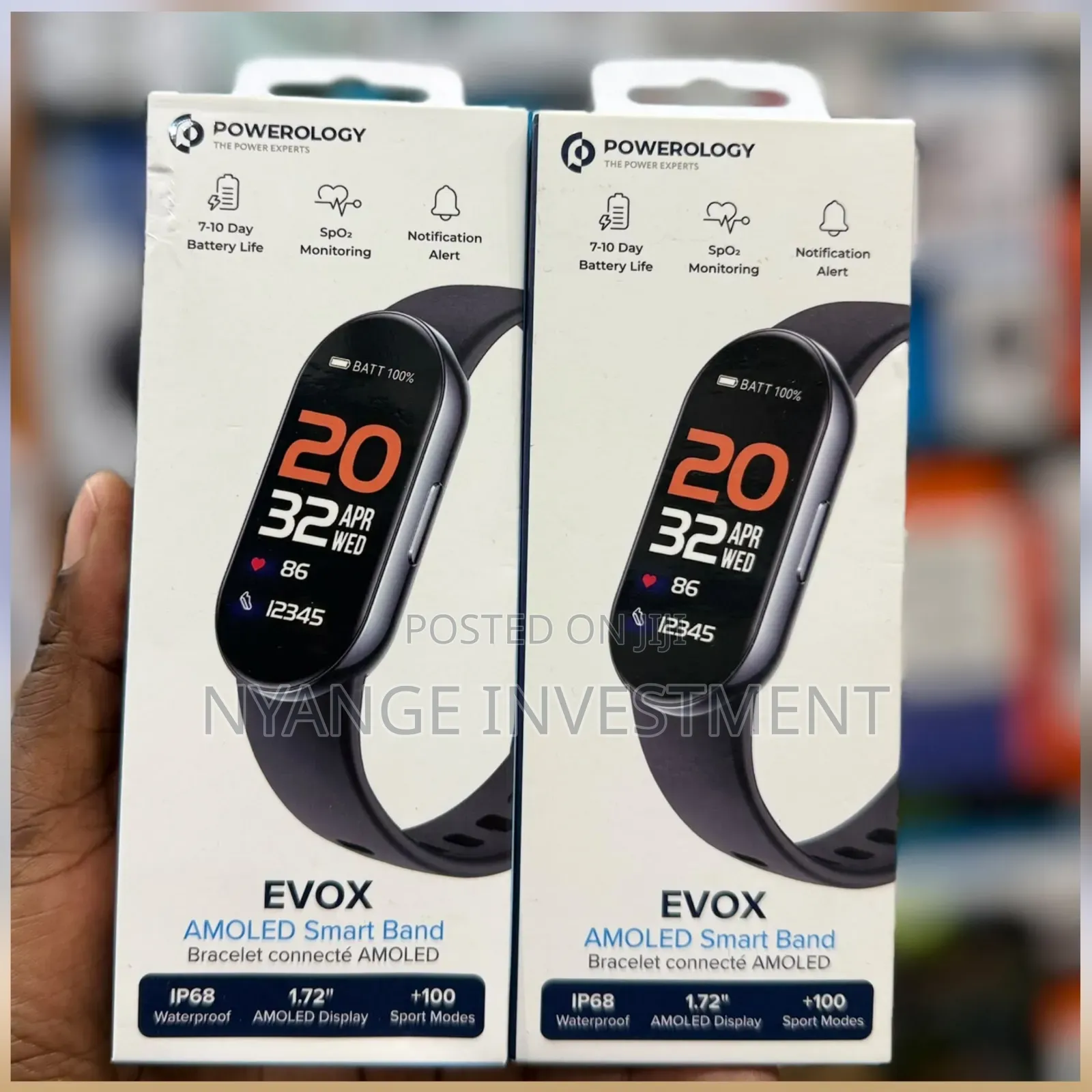 Powerology Evox AMOLED Smart Band.