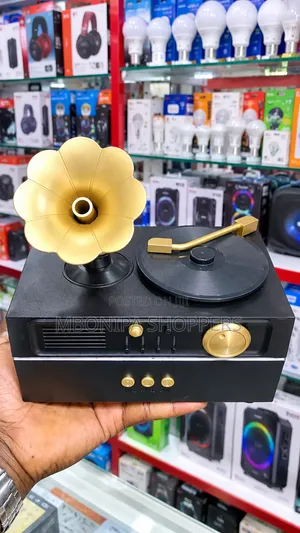 Gramophone Aroma Diffuser With Bluetooth Speaker & Remote Control