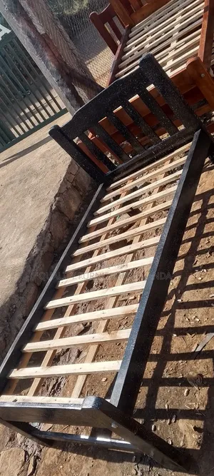 Black 3 by 6 Single Bed