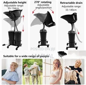 Adjustable Portable Shampoo Bowl With Electric Pump