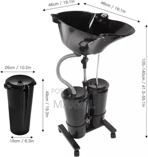 Adjustable Portable Shampoo Bowl With Electric Pump