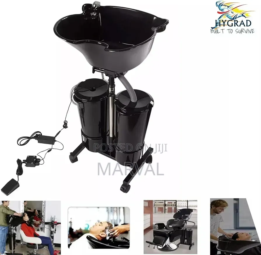 Adjustable Portable Shampoo Bowl With Electric Pump