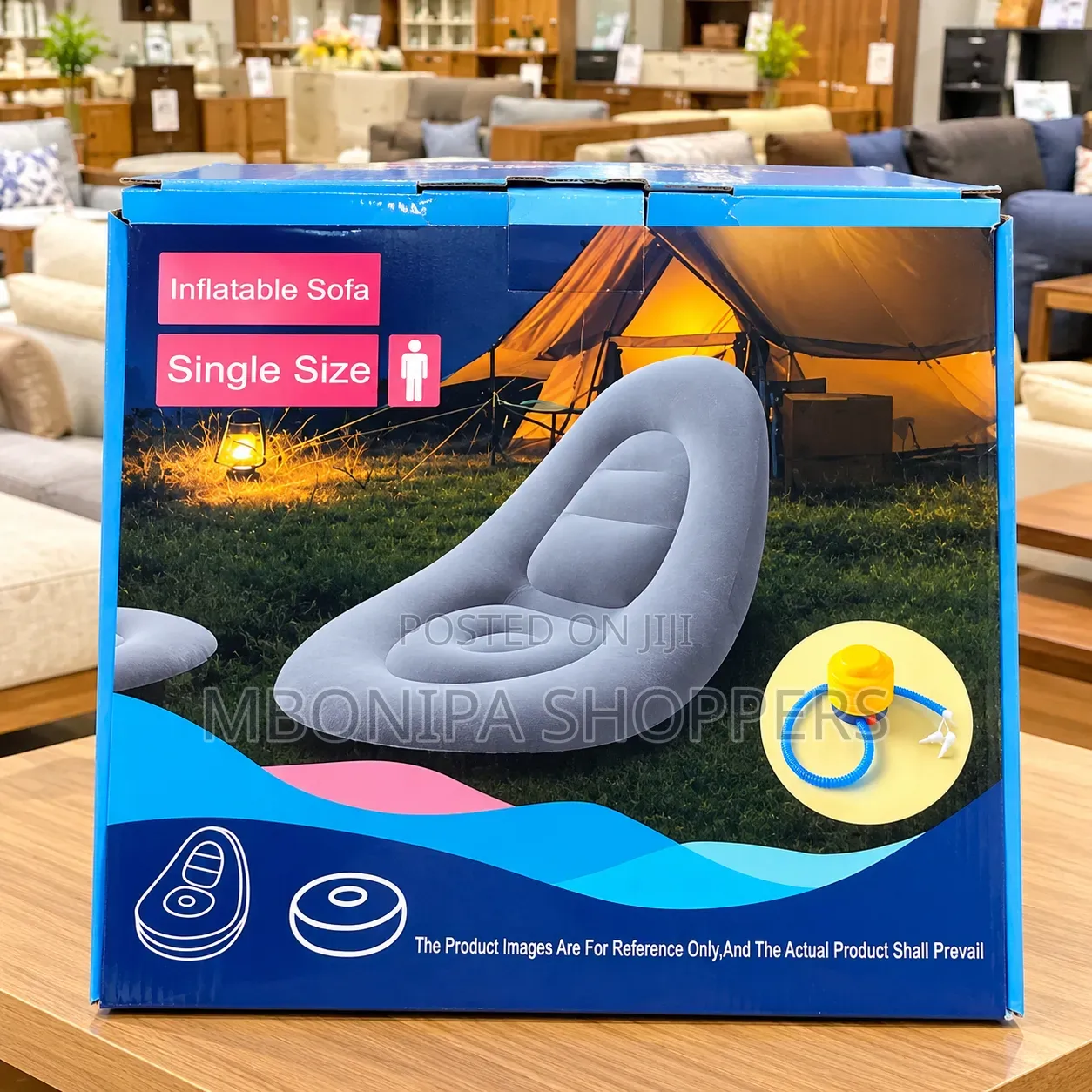 Inflatable Single-Size Sofa – Portable Air Lounge Chair