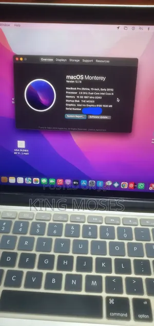 Laptop Apple MacBook Pro 2015 16GB Intel Core i5 SSD 128GB