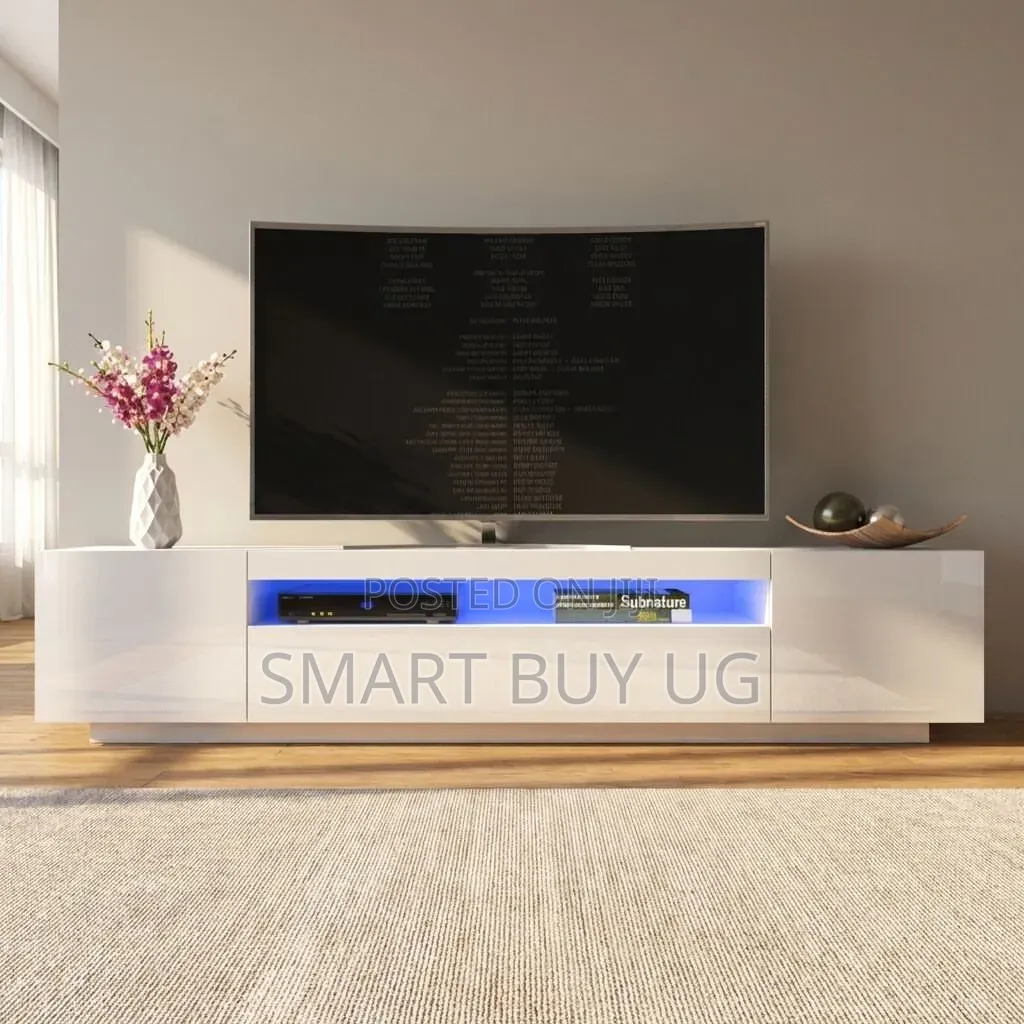 TV Stands Floating | TV Stands With Lights | Tvstand 6ft White