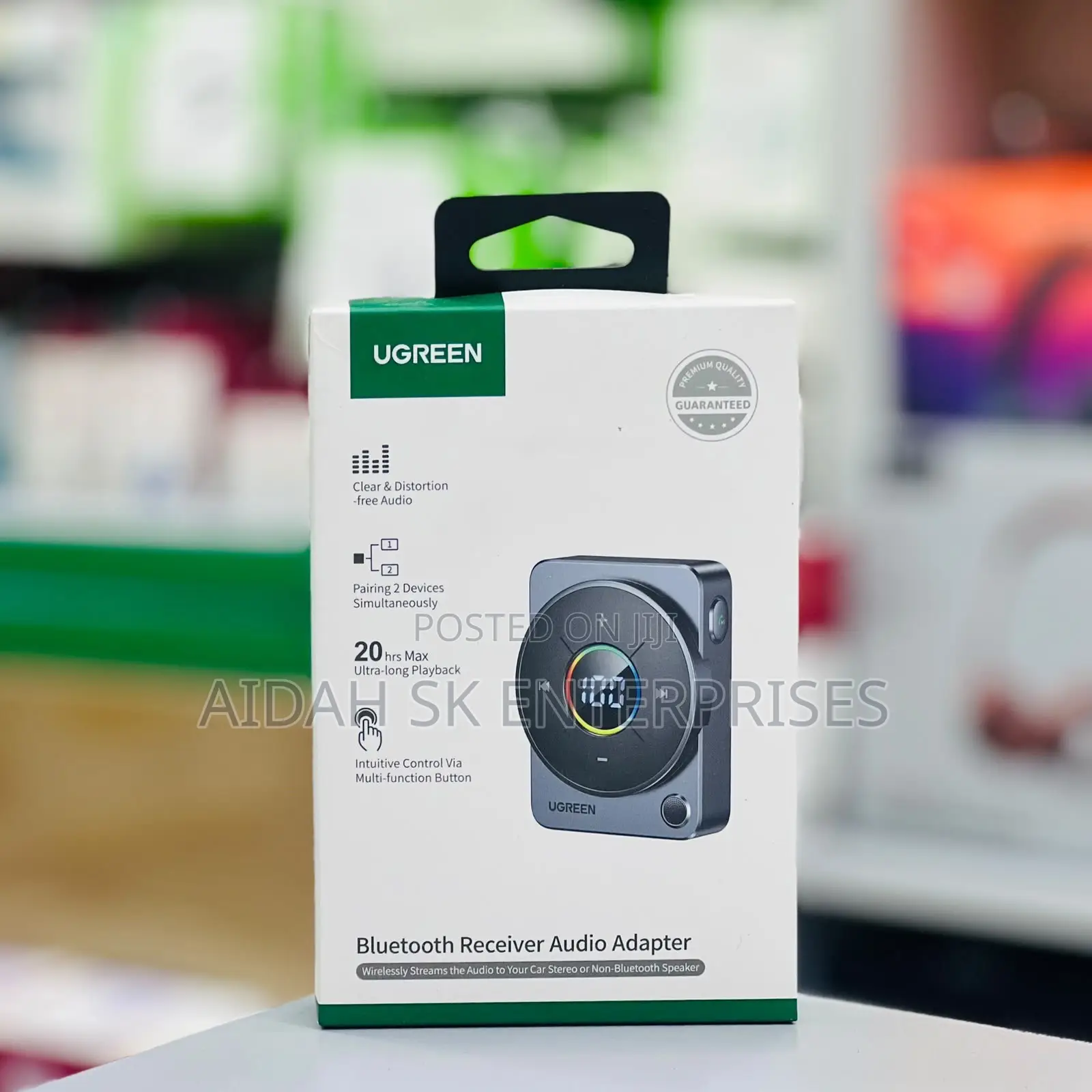 UGREEN Aux Bluetooth 5.4 Receiver Adapter for Car