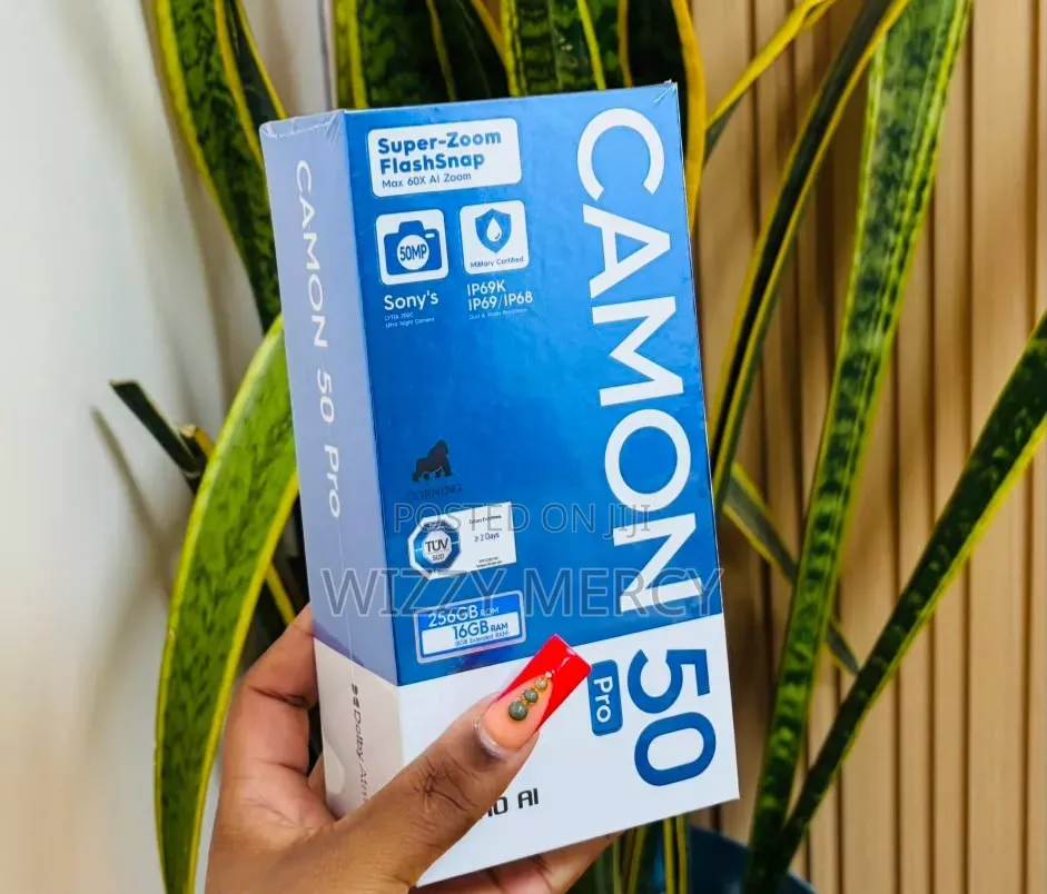 New Tecno Camon 50 Pro 256 GB Black
