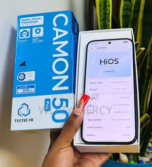 New Tecno Camon 50 Pro 256 GB Black