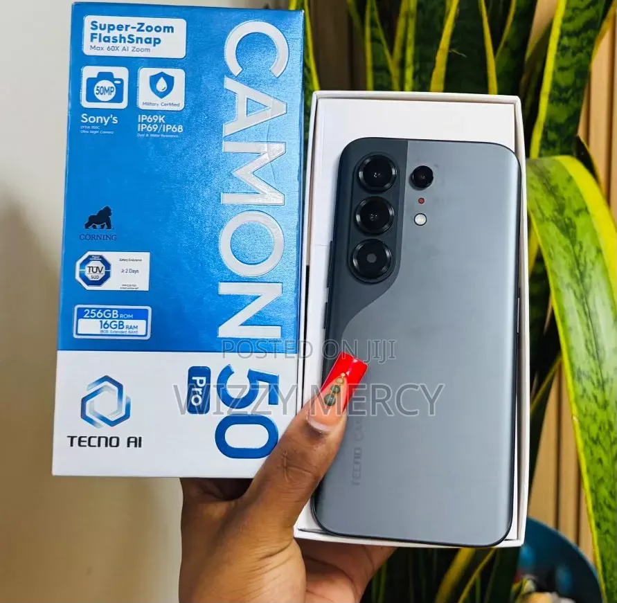 New Tecno Camon 50 Pro 256 GB Black