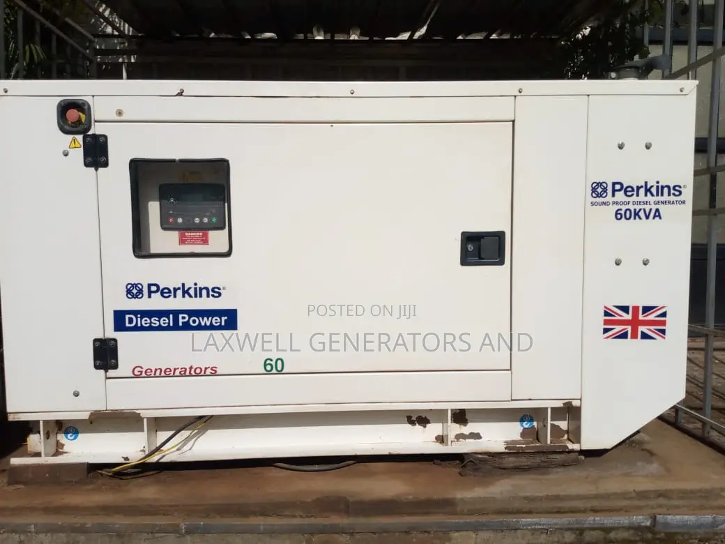 Perkins Uk Generator Almost New 60kva 3 Phase Silent Diesel 25 Rundays