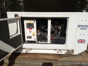 Perkins Uk Generator Almost New 60kva 3 Phase Silent Diesel 25 Rundays