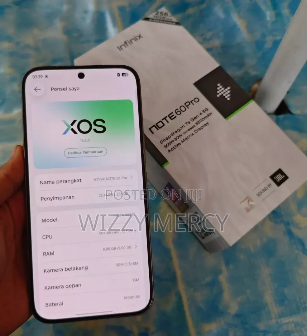 New Infinix Note 60 Pro 256 GB Silver