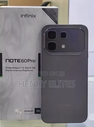 New Infinix Note 60 Pro 256 GB Black