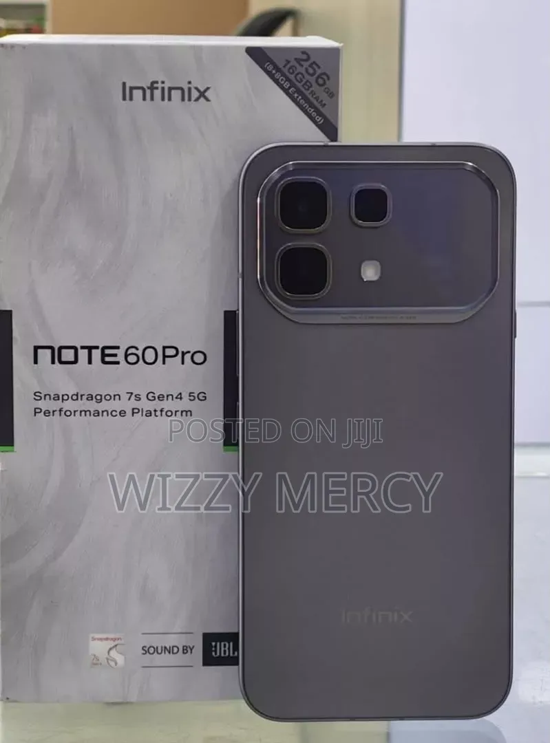 New Infinix Note 60 Pro 256 GB Black