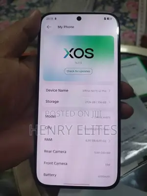 New Infinix Note 60 Pro 256 GB Black