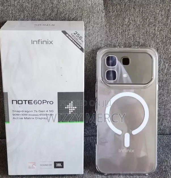 New Infinix Note 60 Pro 256 GB Silver