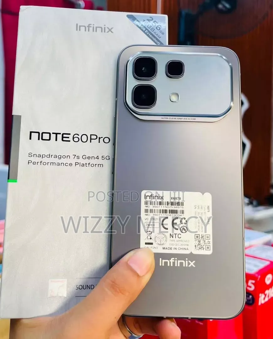 New Infinix Note 60 Pro 256 GB Silver