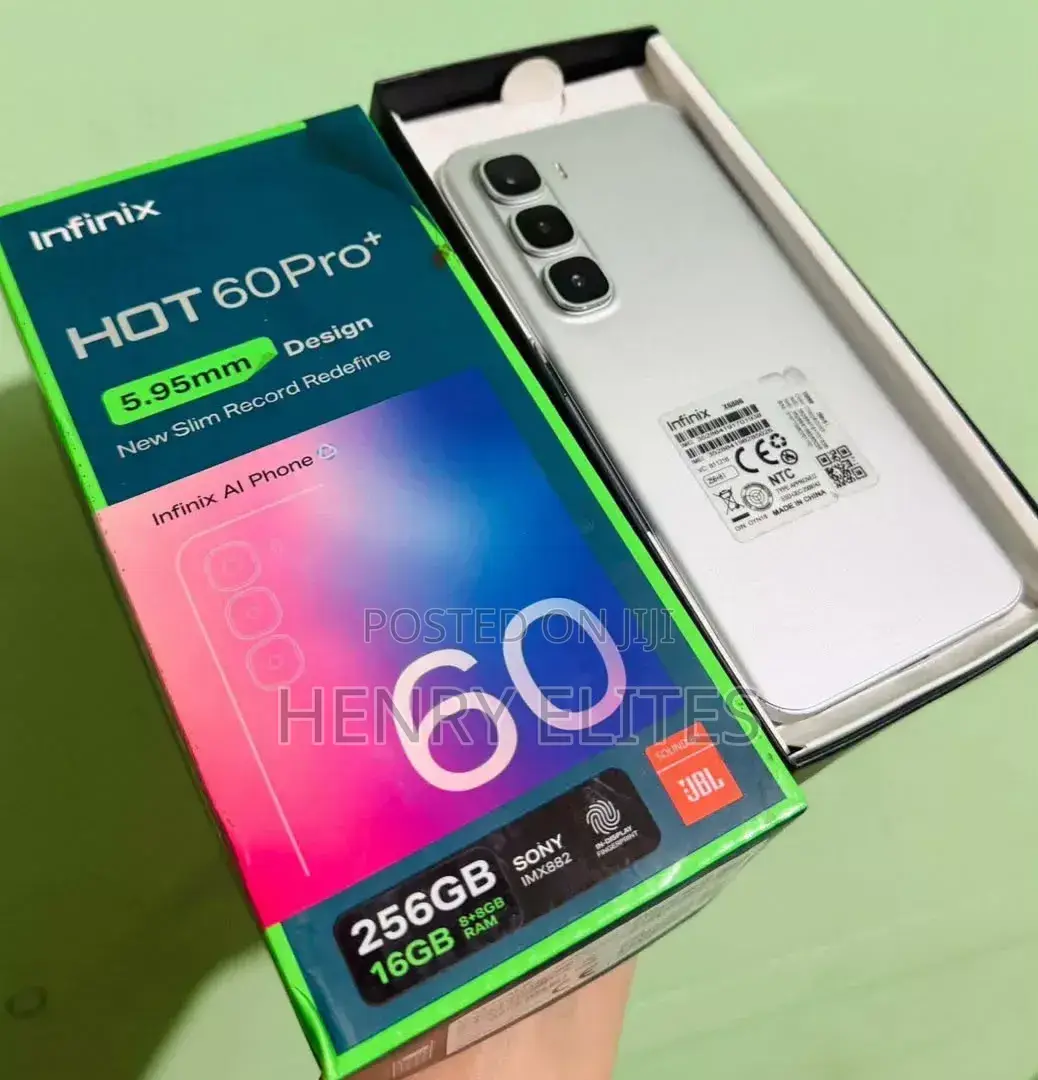 New Infinix Hot 60 Pro+ 256 GB Silver