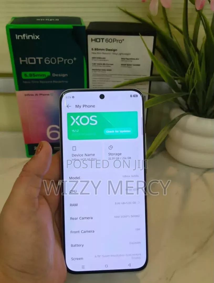 New Infinix Hot 60 Pro+ 256 GB Silver