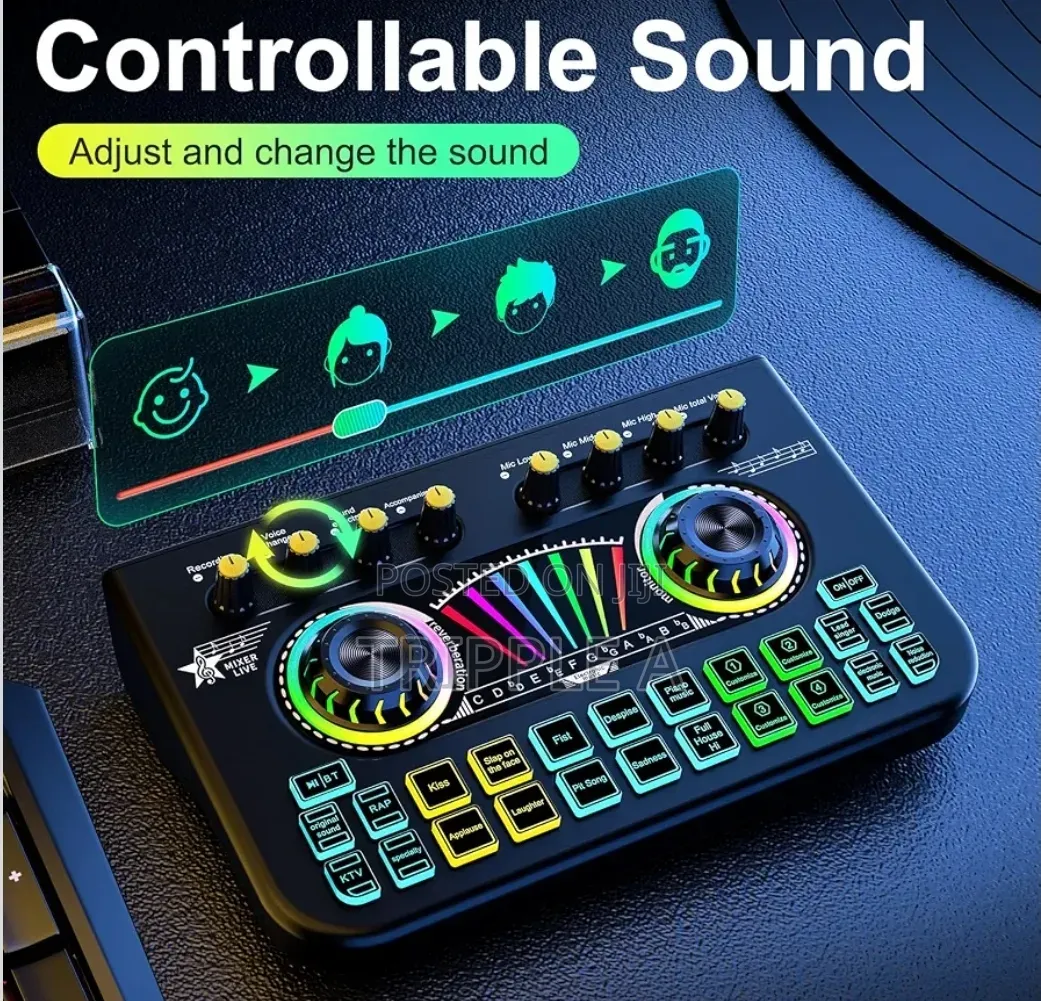 X3 Live Sound Card and Voice Changer Mixer