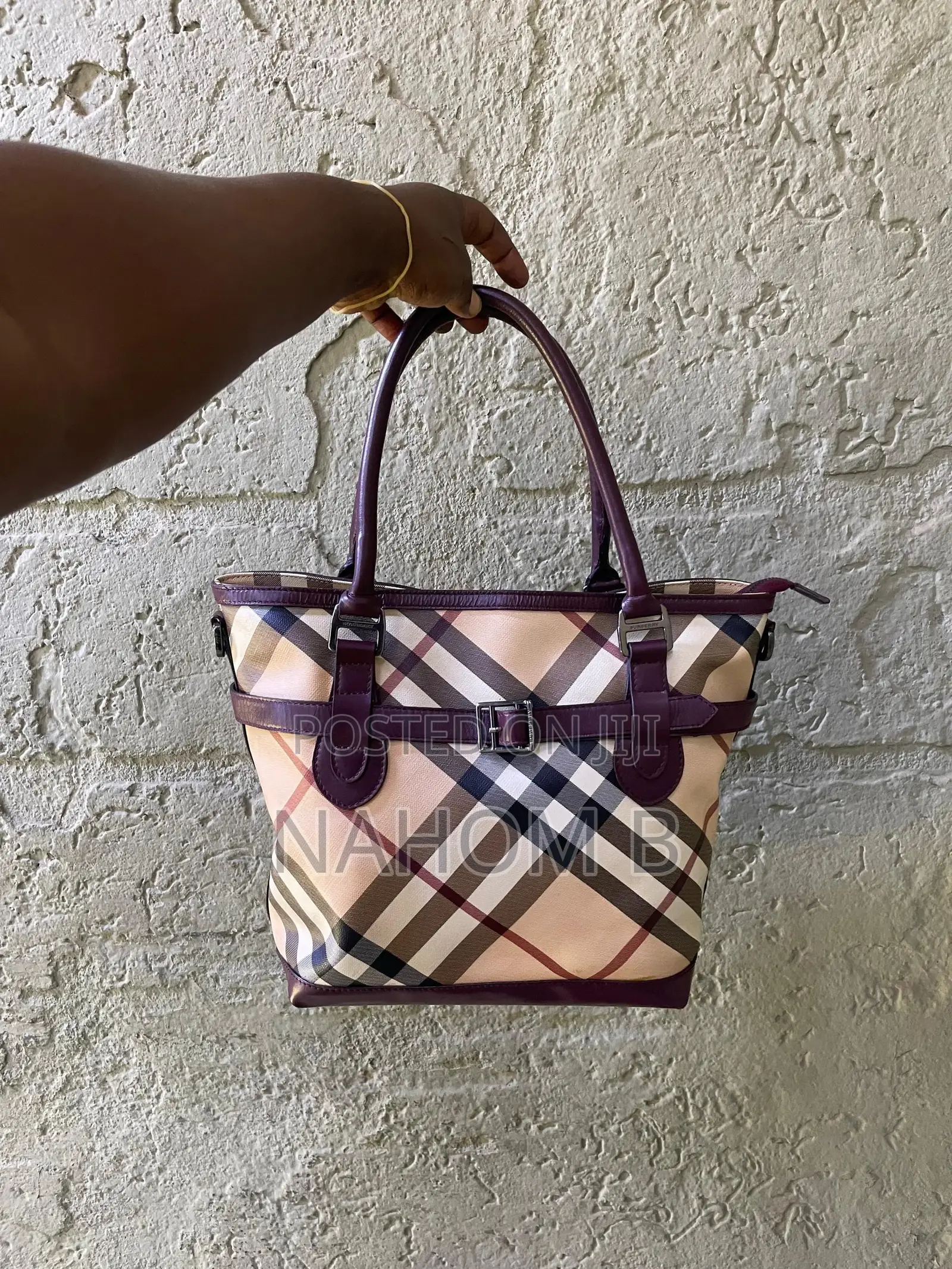 Brand New High-Quality Blue Leather Handbag