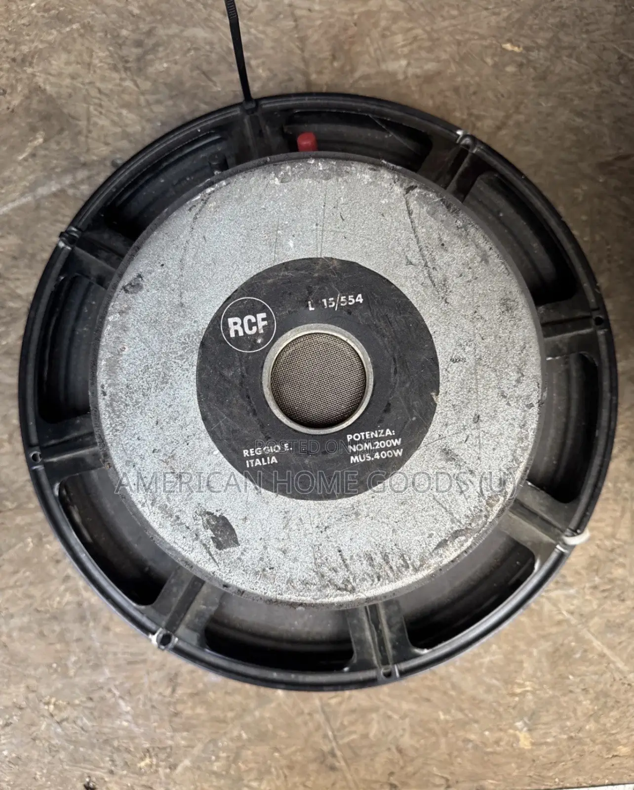 PAIR RCF L15-554 15" Subwoofer Woofer Speaker - Original 8 Ohm